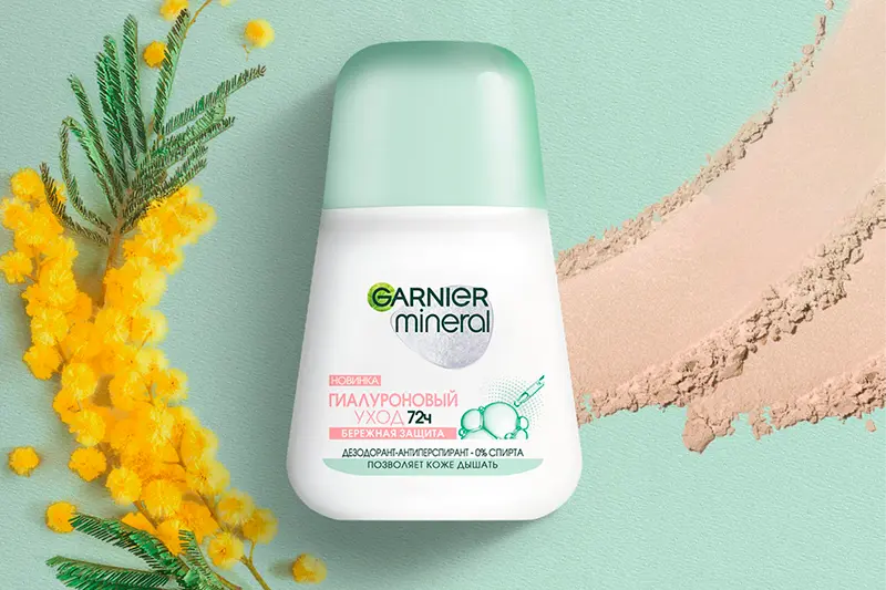 Роликовые дезодоранты-антиперспиранты Garnier