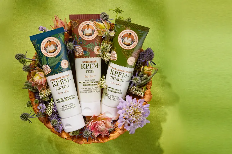  Кремы для рук и ног от бабушки Агафьи