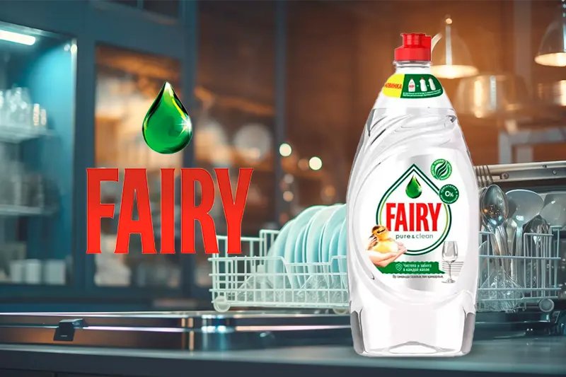 Средство для мытья посуды Fairy Pure & Clean в новом объеме 
