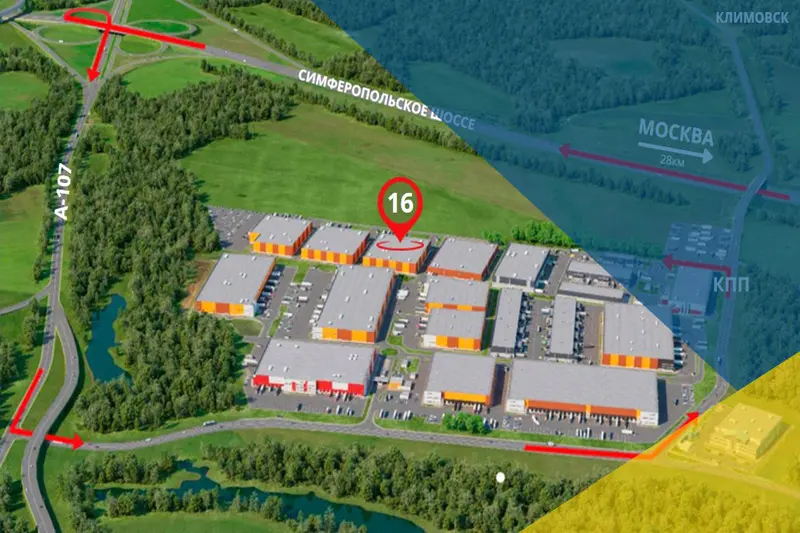 Схема проезда склада Agora