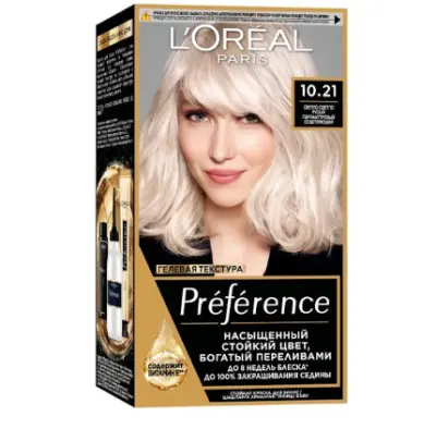 L'oreal Preference краска для волос 10.21 стокгольм светло светло русый 