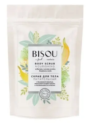 Bisou скраб для тела с банановой мякотью Питательный 200г 