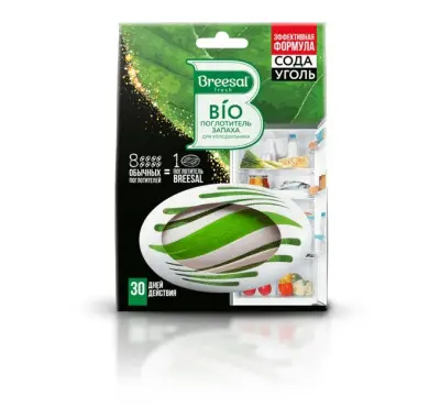 Breesal Bio поглотитель запаха для холодильника 47г 