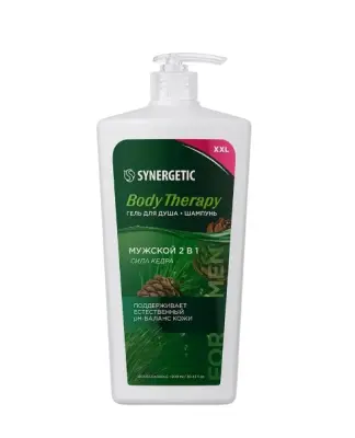Synergetic гель для душа шампунь 2 в1 мужской 900 мл 