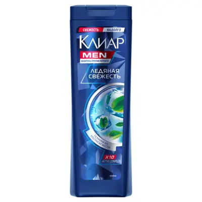 Клиар мen шампунь для волос ледяная свежесть с ментолом 400 мл 