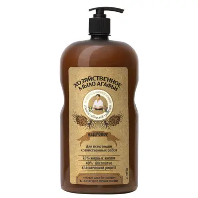 Рецепты Бабушки Агафьи мыло хозяйственное кедровое 2 л 