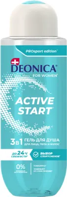 Deonica  гель для душа active start 400 мл 