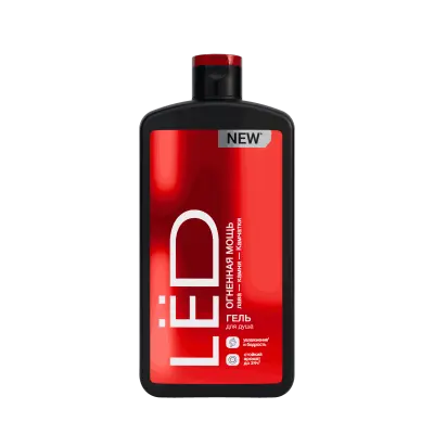 LЁD парфюмированный гель для душа мужской огненная мощь 490 мл 