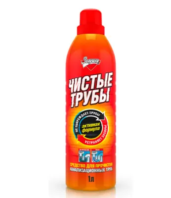 Золушка чистые трубы для прочистки канализационных труб жидкое 1 л 
