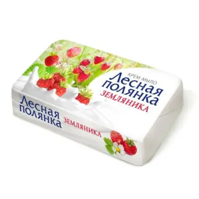 Лесная полянка крем мыло туалетное земляника 90 гр 