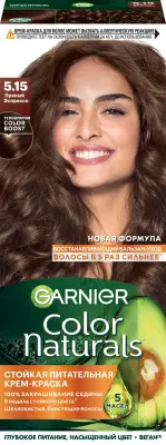 Garnier стойкая питательная крем краска для волос color naturals оттенок 5.15 пряный эспрессо 
