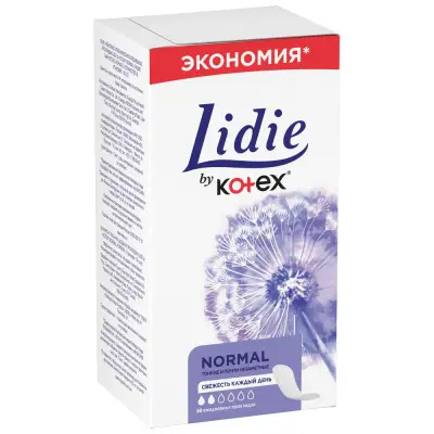 Lidie by kotex ежедневные прокладки нормал 50 шт 