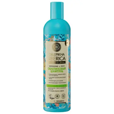 Oblepikha Siberica шампунь для тонких и ослабленных волос облепиховый 400 мл 