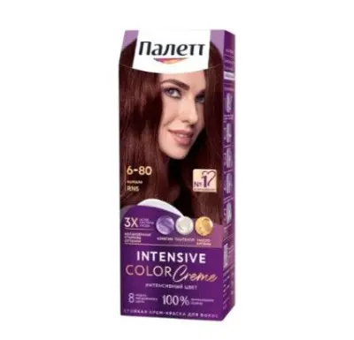 Палетт крем краска для волос марсала 6.80 