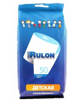 Mon Rulon №50 влажная туалетная бумага детская 