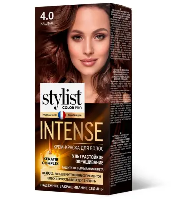 Stylist Color Pro Intense краска для волос тон 4.0 каштан 