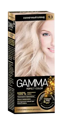 Gamma Perfect Hair  стойкая крем краска тон 9.3 солнечный блонд 