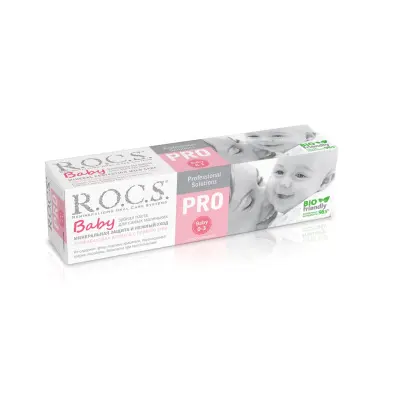 ROCS BABY PRO Зубная паста для малышей МИНЕРАЛЬНАЯ ЗАЩИТА И НЕЖНЫЙ УХОД, 45г 