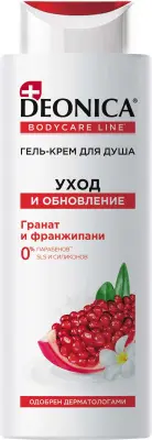 Deonica гель крем для душа уход и обновление 250 мл 
