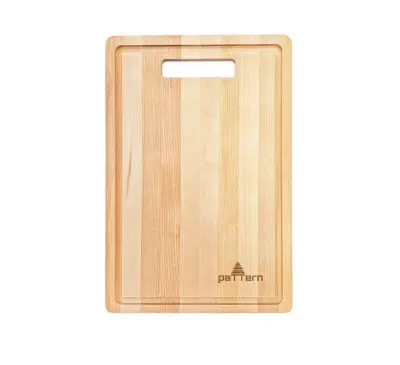 Pattern доска разделочная с желобом 30 х20 х 0.8 см берёза 