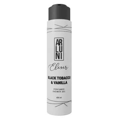 Arluni парфюмированный гель для душа elixir black tobacco&vanilla 400 мл 