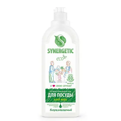 Synergetic гель для мытья посуды алоэ вера 1 л 