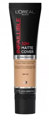 L'OREAL ИНФАИБЛЬ МАТ 32ч тон крем 175 