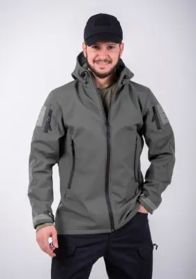 Мужская куртка SOFTSELL  SFT-1003 Серый M 