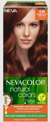 Nevacolor Natural Colors стойкая крем краска для волос 8.44 CINNAMON COPPER корица медь 