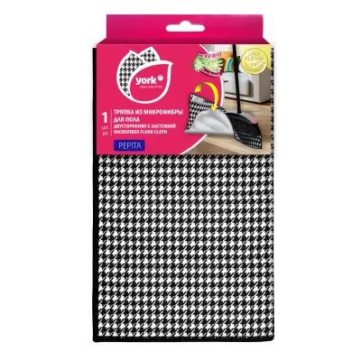 York салфетка для пола из микрофибры пепита 