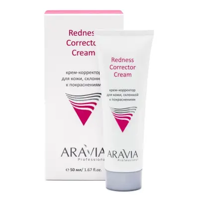 Aravia Professional Крем-корректор для кожи лица склонной к покраснениям Redness Corrector Cream 50 мл 