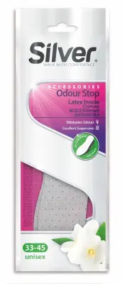 Silver стельки всесезонные анти запах с активированным углём 