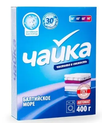 Чайка стиральный порошок автомат универсальный балтийское море 400гр 