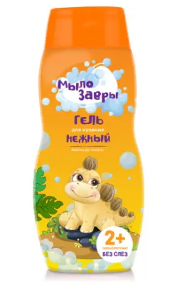КЛ Мылозавры детский гель для купания нежный 300 мл 