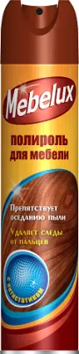 Mebelux полироль для мебели с антистатиком 300 мл 