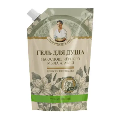 Травы и сборы Агафьи гель для душа на основе черного мыла  500 мл 