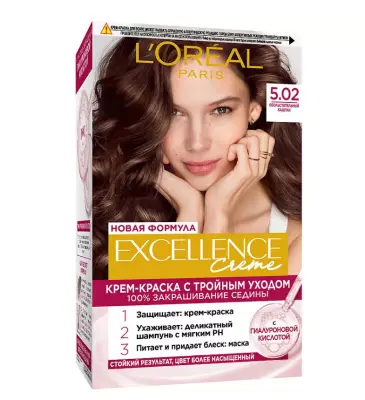 L'oreal Excellence 5.02 обольстительный каштан 
