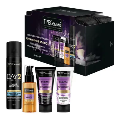 ПН ТРЕСеммé восстановление и защита travel шампунь 45 мл кондиционер для волос 45 мл масло для волос 50 мл сухой шампунь 75 мл 