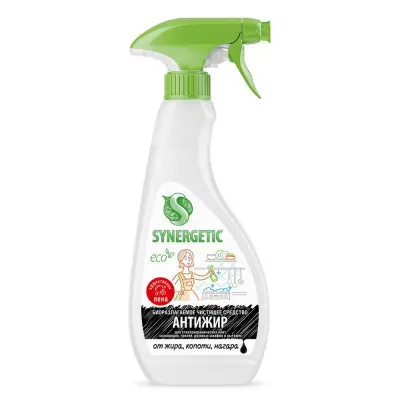 Synergetic чистящее средство для удаления жира копоти и нагара антижир 0,5 л 