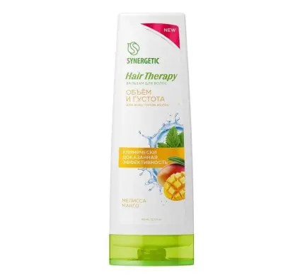 Synergetic бальзам для волос  объем и густота волос hair therapy 360 мл 