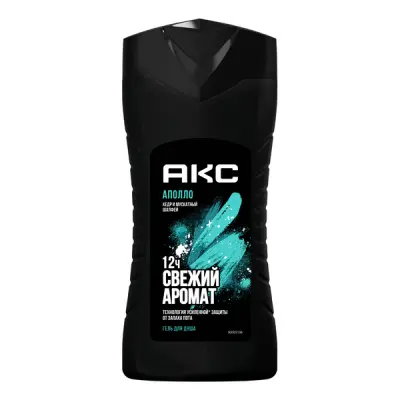 Акс гель для душа мужской парфюмированный аполло кедр и мускатный шалфей 250 мл 