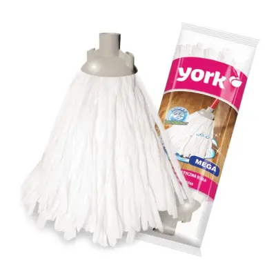 York насадка для уборки мега белая синтетическая 