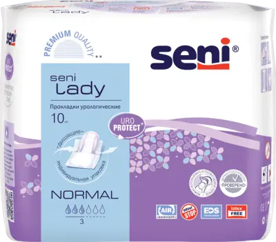 BELLA Прокладки урологические SENI LADY Normal 10шт 