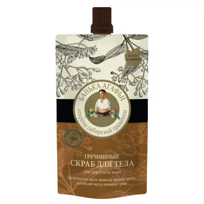Банька Агафьи скраб для тела гречишный 100 мл 