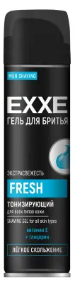 EXXE men гель для бритья тонизирующий fresh 200 мл 