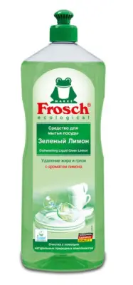 Frosch Средство для мытья посуды Зеленый лимон 1л 