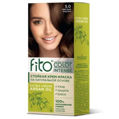 Fito color intense краска для волос тон 5.0 светлый каштан 