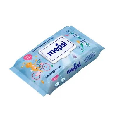 Mepsi влажные салфетки гипоаллергенные детские 72 шт 