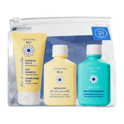 Camomilla Blu travel набор fior шампунь гель для лица гель для душа 