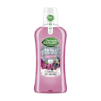 Лесной бальзам total комплекс ополаскиватель для полости рта таежные ягоды 400 мл 